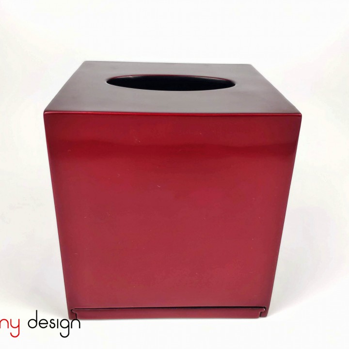 Square red tissue box 13*H13cm